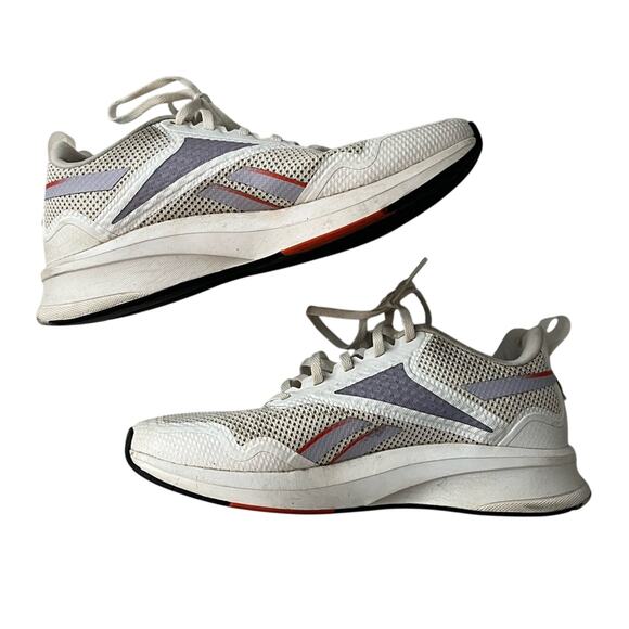 Reebok Fusium Run Lite Sneakers Womens Size 8 White Purple Red Shoe EH0395 Walk - Picture 2 of 7